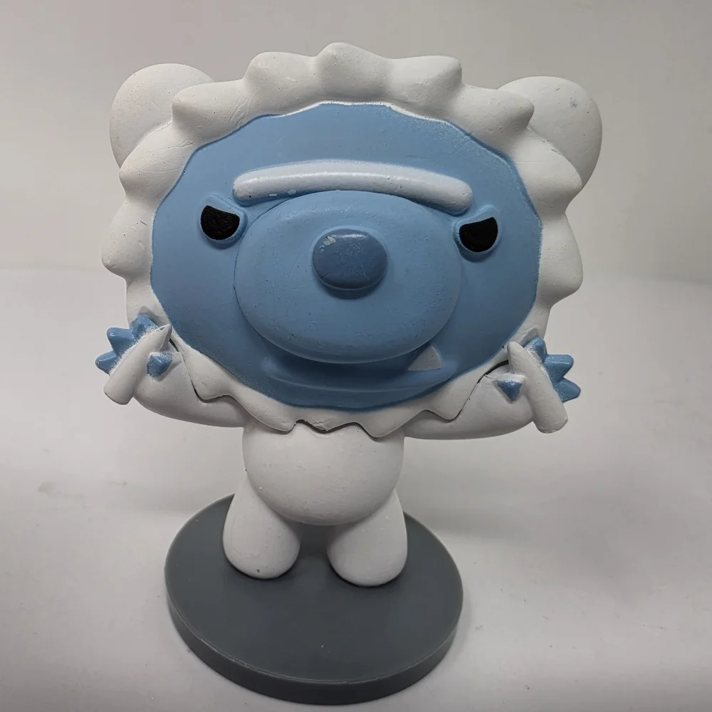 Deddy Bear White and Blue Toy Figure